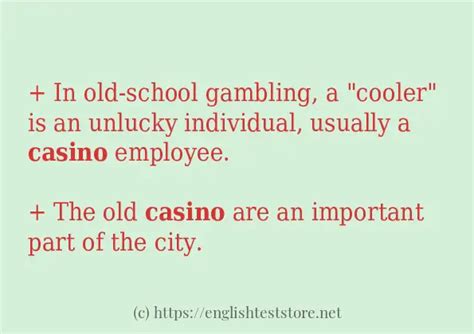Example sentences with Gambling .